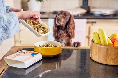 Different Dog_dog eating fresh food