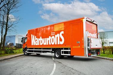 Warburtons rigid box van  2100x1400