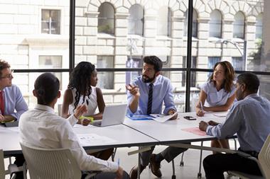 meeting in office business discussion