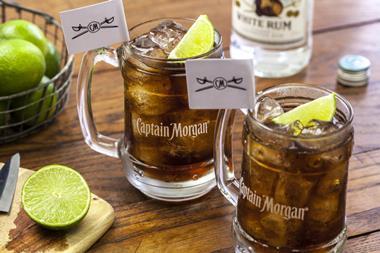 captain morgans spiced rum and coke