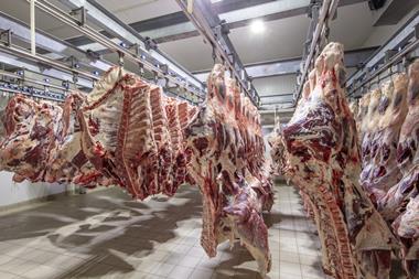 Meat in freezer