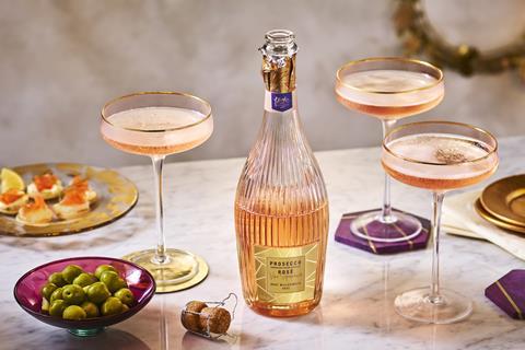 Sainsbury's Taste the Difference Christmas Prosecco Rose (Christmas 2024_Final)