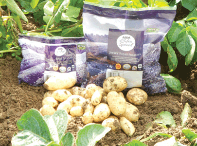 Asda potato packaging